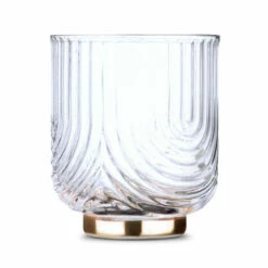 Viski Gatsby Gold Footed Glass Cocktail Tumblers - 12 Oz - Set Of 2 -PourLab Zone 7948 Viski Gatsby Gold Footed Glass Cocktail Tumblers 12 oz Set of 2 04 77772.1609276912