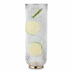 Viski Gatsby Gold Footed Glass Cocktail Carafe - 42 Oz