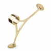 Combination Foot Rail Bracket - Polished Brass - 1.5" OD -PourLab Zone 8011 Combination Foot Rail Bracket Polished Brass 1 pt 5 OD 01 04356.1598455187