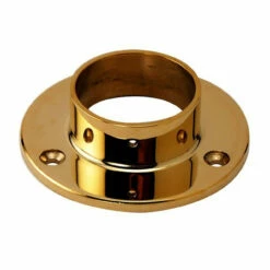 3" Wall Flange - Polished Brass - 1.5" OD