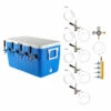 Four Faucet Jockey Box - 70' Coils - Kit Without C02 Tank -PourLab Zone 8470coolerkit 001 55062.1590768672