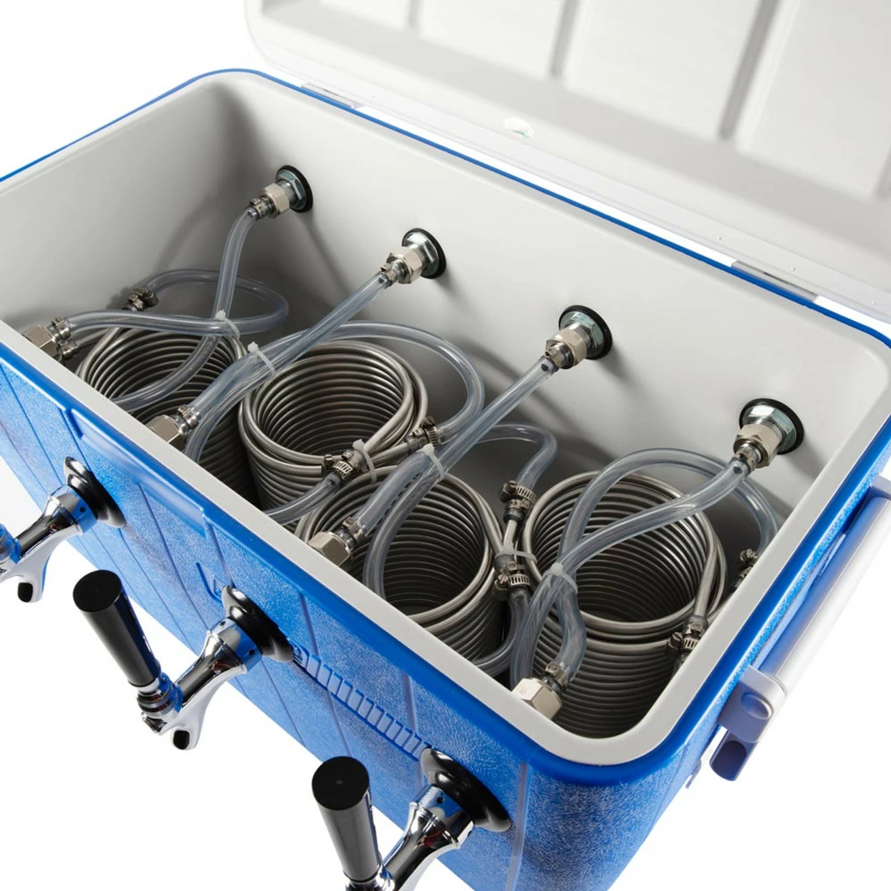 Four Faucet Jockey Box - 70' Coils - Complete Kit 4 Four Faucet Jockey Box - 70' Coils - Complete Kit - Image 2