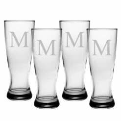 Grand Pilsner Glasses - Set Of 4 (Free Personalization) -PourLab Zone 8646 grand pilsner glasses set of 4 02 48212.1590764783