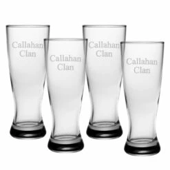 Grand Pilsner Glasses - Set Of 4 (Free Personalization)