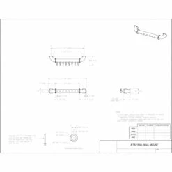 Wall Mount Rail Draft Beer Tower - Air Cooled - 6 To 12 Faucets -PourLab Zone 8T RAIL 55924.1622571187