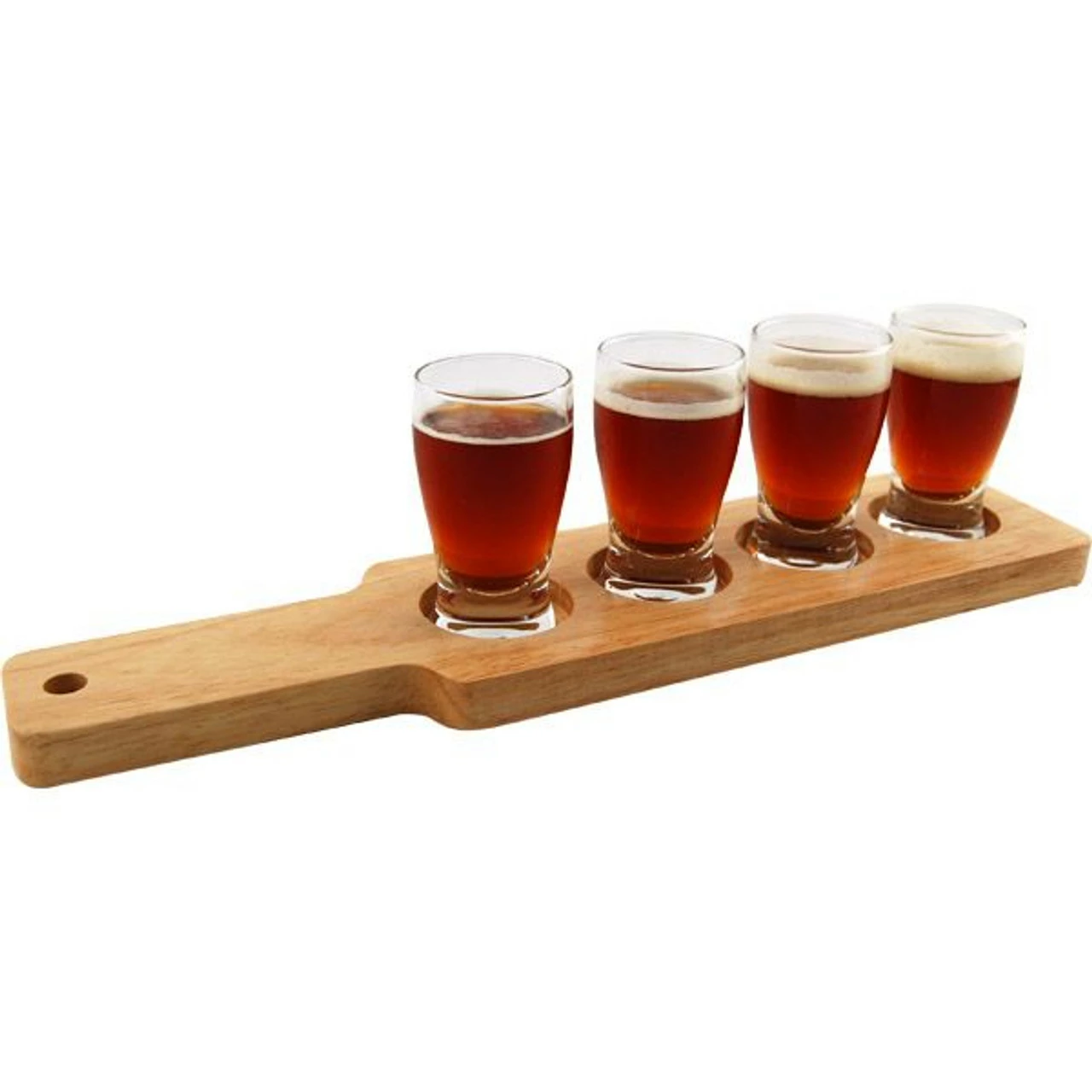 Beer Tasting Wooden Flight Serving Paddle 4 Beer Tasting Wooden Flight Serving Paddle - Image 2