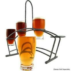 Beer & Wine Tasting Metal Flight Carrier -PourLab Zone 90074 flightcarrier bz1 2 51695.1590765031