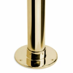 5" Heavy Duty Floor / Ceiling Flange - Polished Brass - 2" OD -PourLab Zone 918 2P 5 Heavy Duty Floor Ceiling Flange Polished Brass 2 OD 04 25026.1605213584