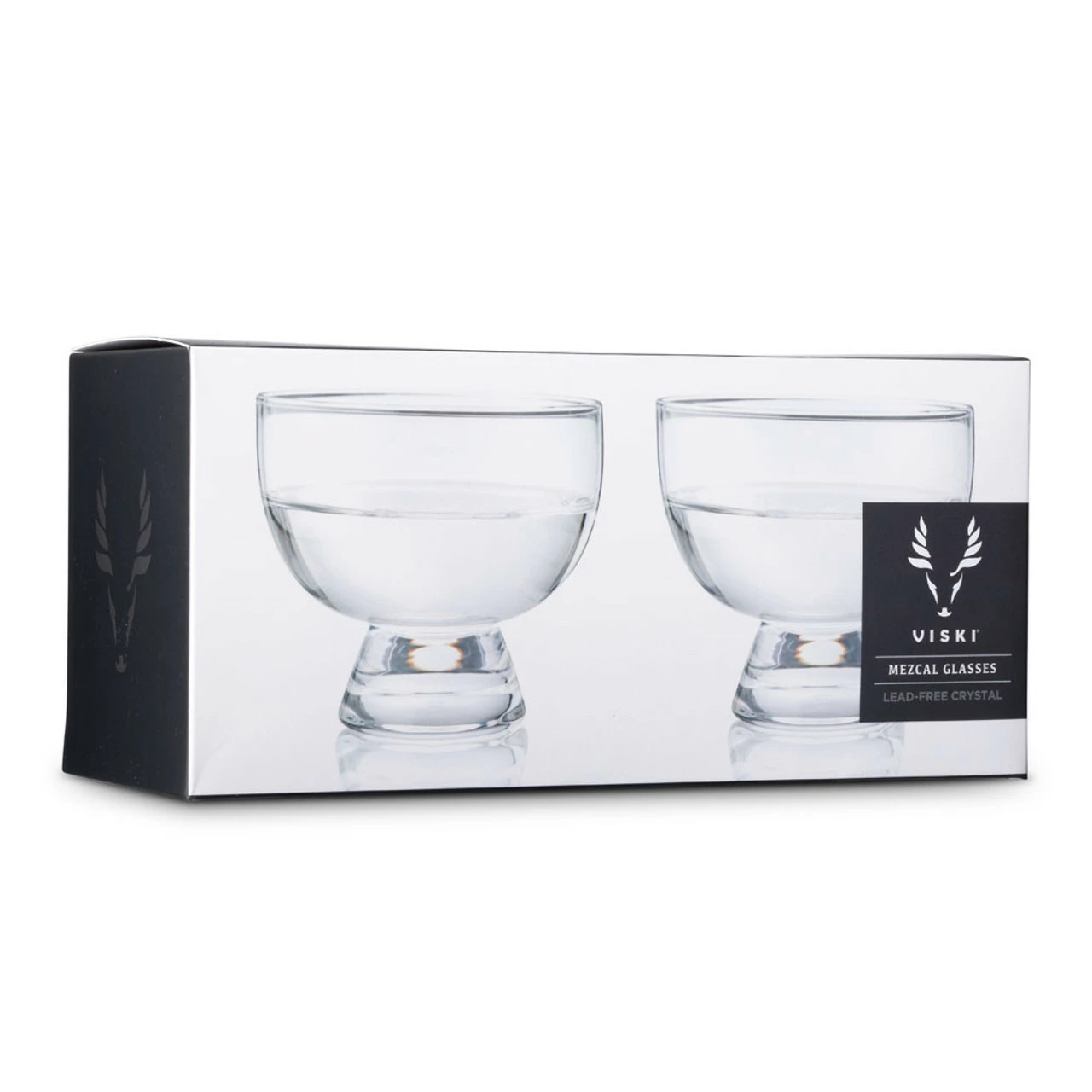 Viski Crystal Footed Mezcal Glasses - Set Of 2 - 6 Oz 5 Viski Crystal Footed Mezcal Glasses - Set Of 2 - 6 Oz - Image 3