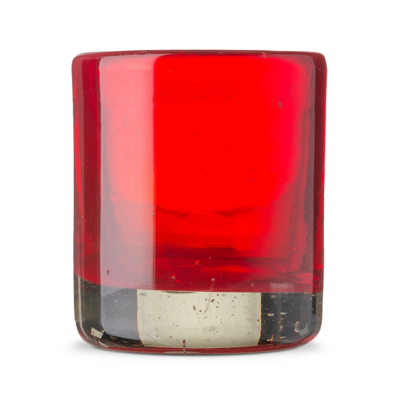 Mezcal Shot Glasses - Hand Blown Fire Red Glass - 1.5 Oz - Set Of 6 4 Mezcal Shot Glasses - Hand Blown Fire Red Glass - 1.5 Oz - Set Of 6 - Image 2