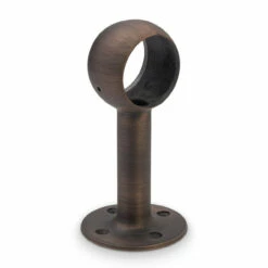 Rounded Center Post Bracket - Antique Bronze - 2" OD