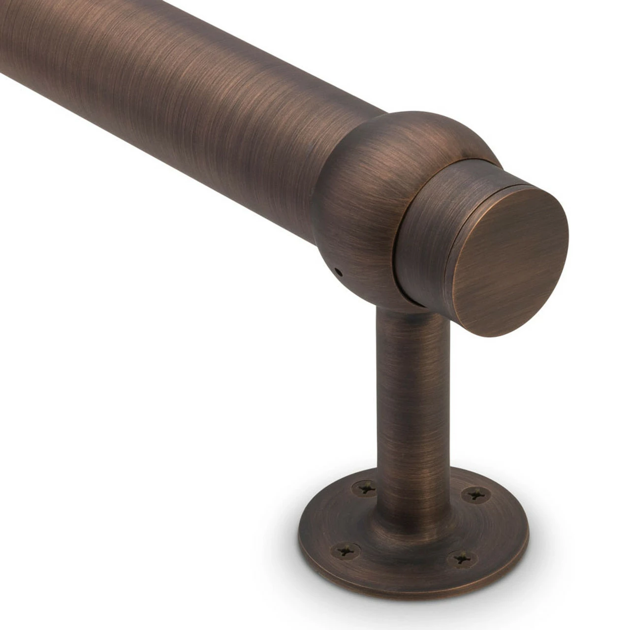 Rounded Center Post Bracket - Antique Bronze - 2" OD - Image 4