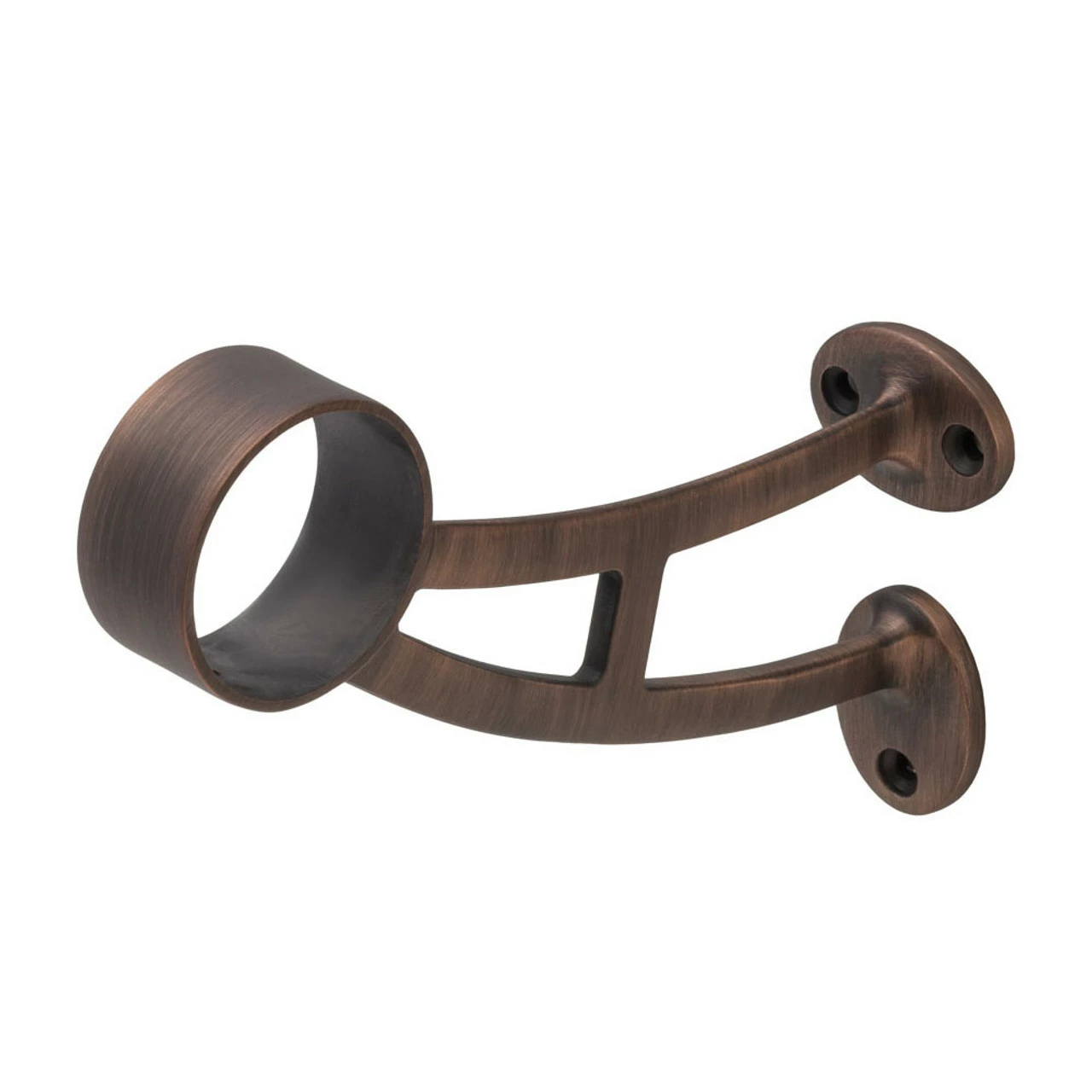 Bar Mount Foot Rail Bracket - Antique Bronze - 2" OD 3 Bar Mount Foot Rail Bracket - Antique Bronze - 2" OD