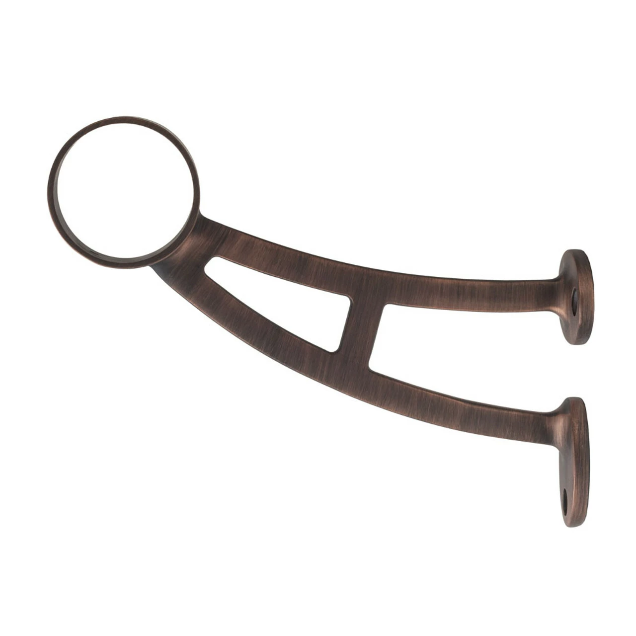 Bar Mount Foot Rail Bracket - Antique Bronze - 2" OD 4 Bar Mount Foot Rail Bracket - Antique Bronze - 2" OD - Image 2