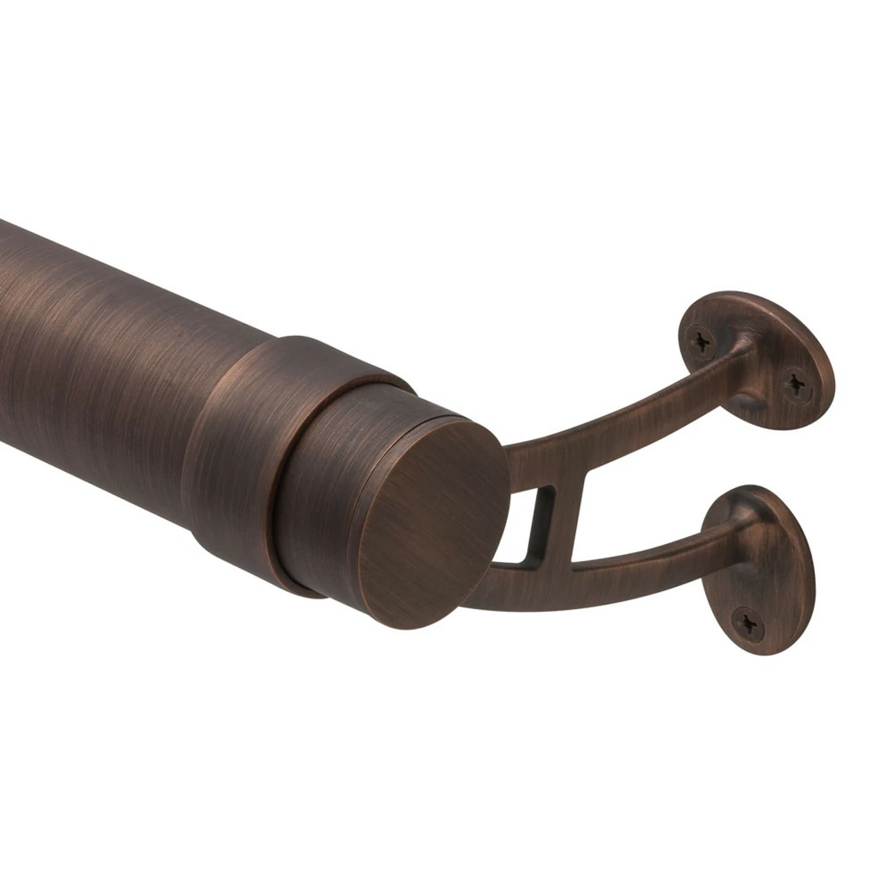 Bar Mount Foot Rail Bracket - Antique Bronze - 2" OD 6 Bar Mount Foot Rail Bracket - Antique Bronze - 2" OD - Image 4