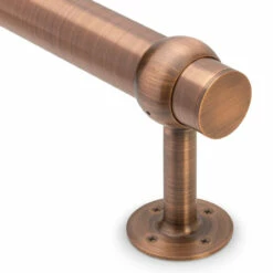 Rounded Center Post Bracket - Antique Copper - 2" OD -PourLab Zone AC 76366 2 Rounded Center Post Bracket Antique Copper 2 Inch OD 04 14266.1650979564