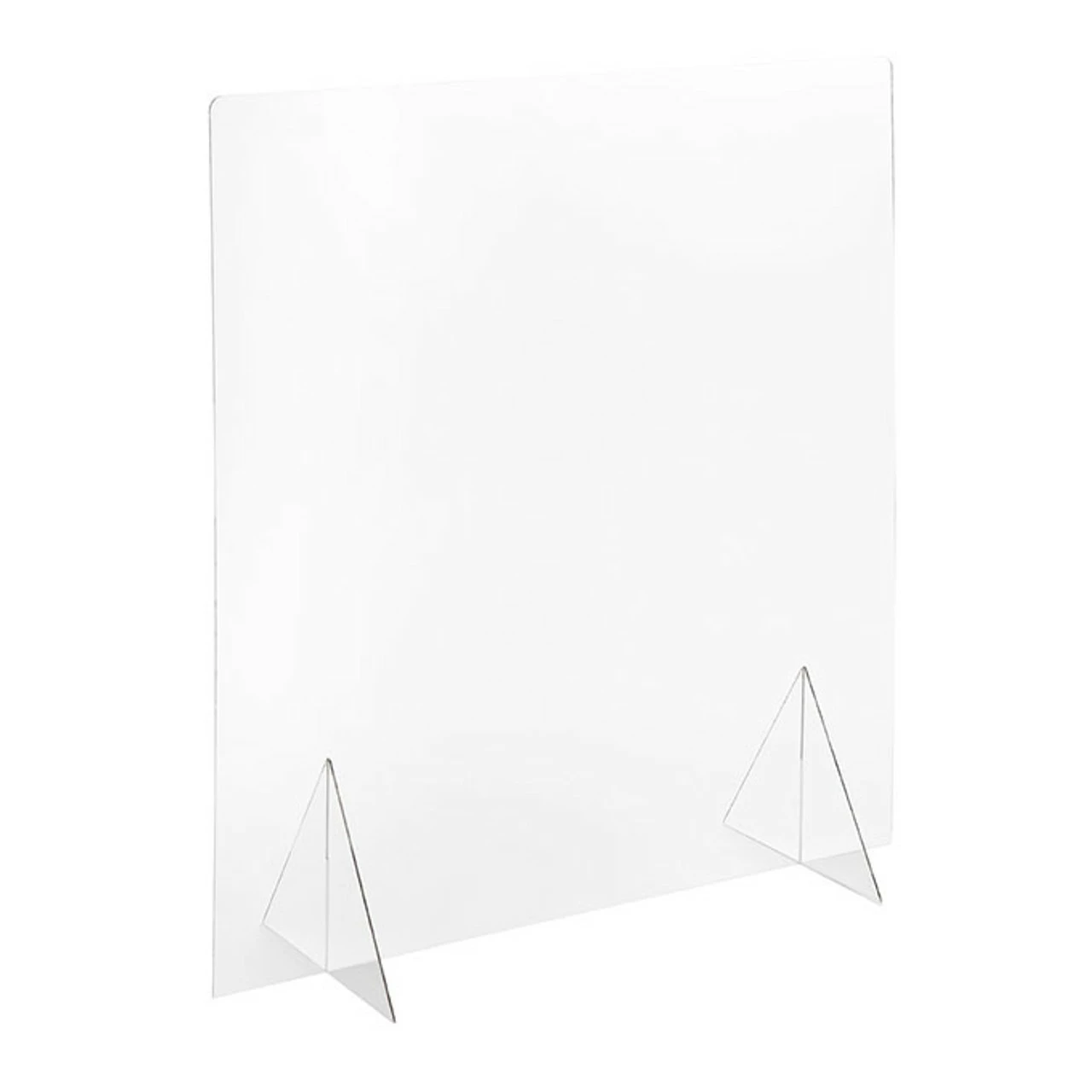 Self-Standing Protective Clear Acrylic Divider Shield - For Counters, Tables & Bars - 30"W X 32"H 3 Self-Standing Protective Clear Acrylic Divider Shield - For Counters, Tables & Bars - 30"W X 32"H