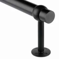 Tall Rounded Center Post Bracket - Matte Black - 2"OD -PourLab Zone BLK 76336 2 TALL Tall Rounded Center Post Bracket Matte Black 2OD 04 67798.1602713890