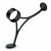 Combination Foot Rail Bracket - Matte Black - 2" OD