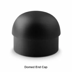 Matte Black Bar Foot Rail Kit -PourLab Zone BLK 76937 2 Domed End Cap Matte Black 2 OD 02 95020.1613655297