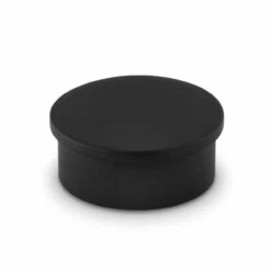 Flush Flat End Cap - Matte Black - 1.5" OD