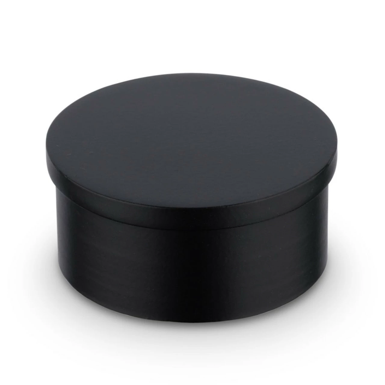Flush Flat End Cap - Matte Black - 2" OD 3 Flush Flat End Cap - Matte Black - 2" OD