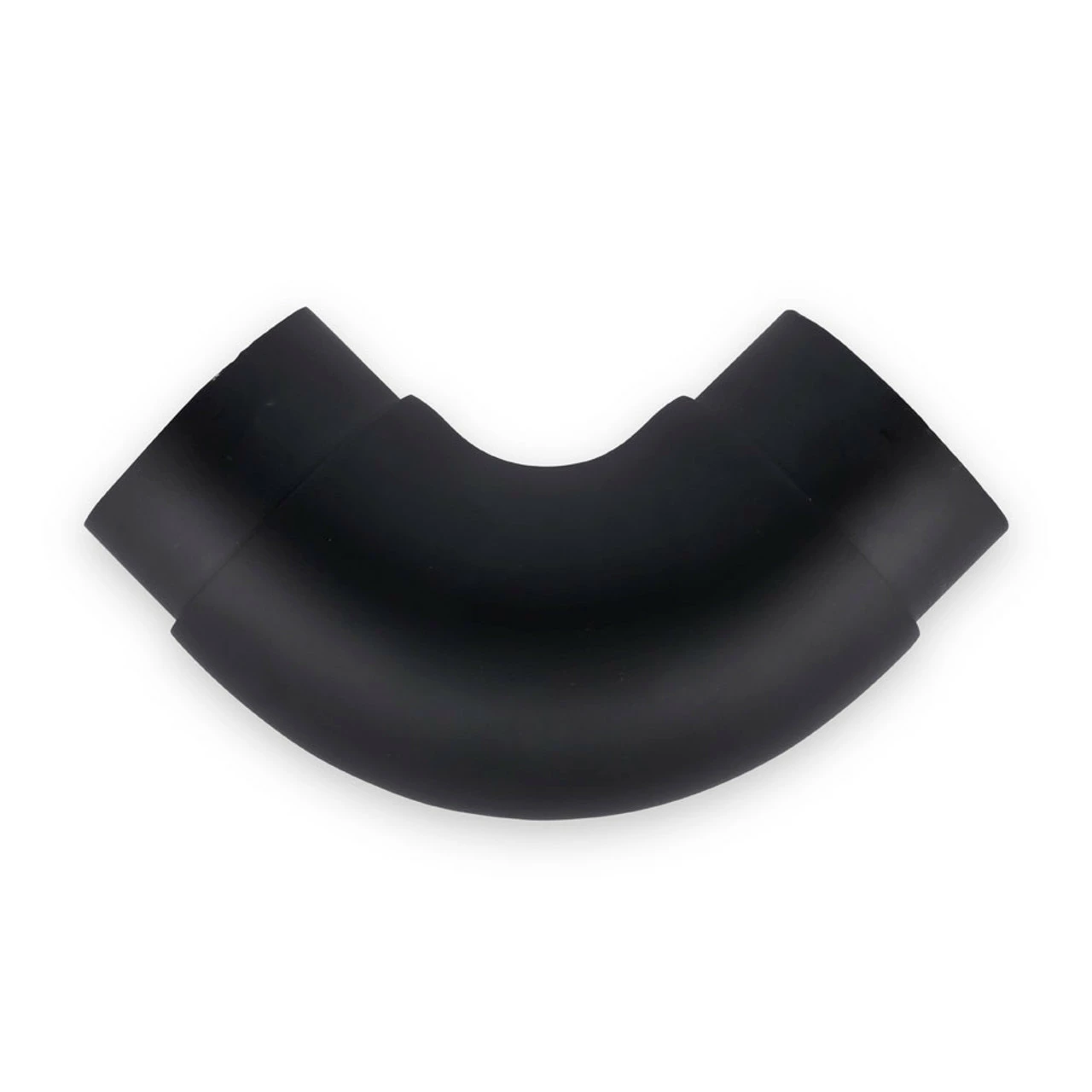 Curved Flush Elbow Fitting 90 Degree - Matte Black - 2" OD 4 Curved Flush Elbow Fitting 90 Degree - Matte Black - 2" OD - Image 2