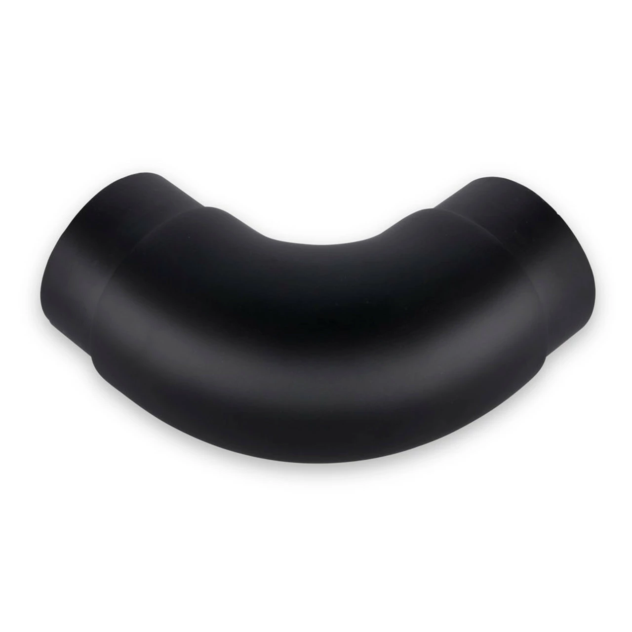 Curved Flush Elbow Fitting 90 Degree - Matte Black - 2" OD 3 Curved Flush Elbow Fitting 90 Degree - Matte Black - 2" OD