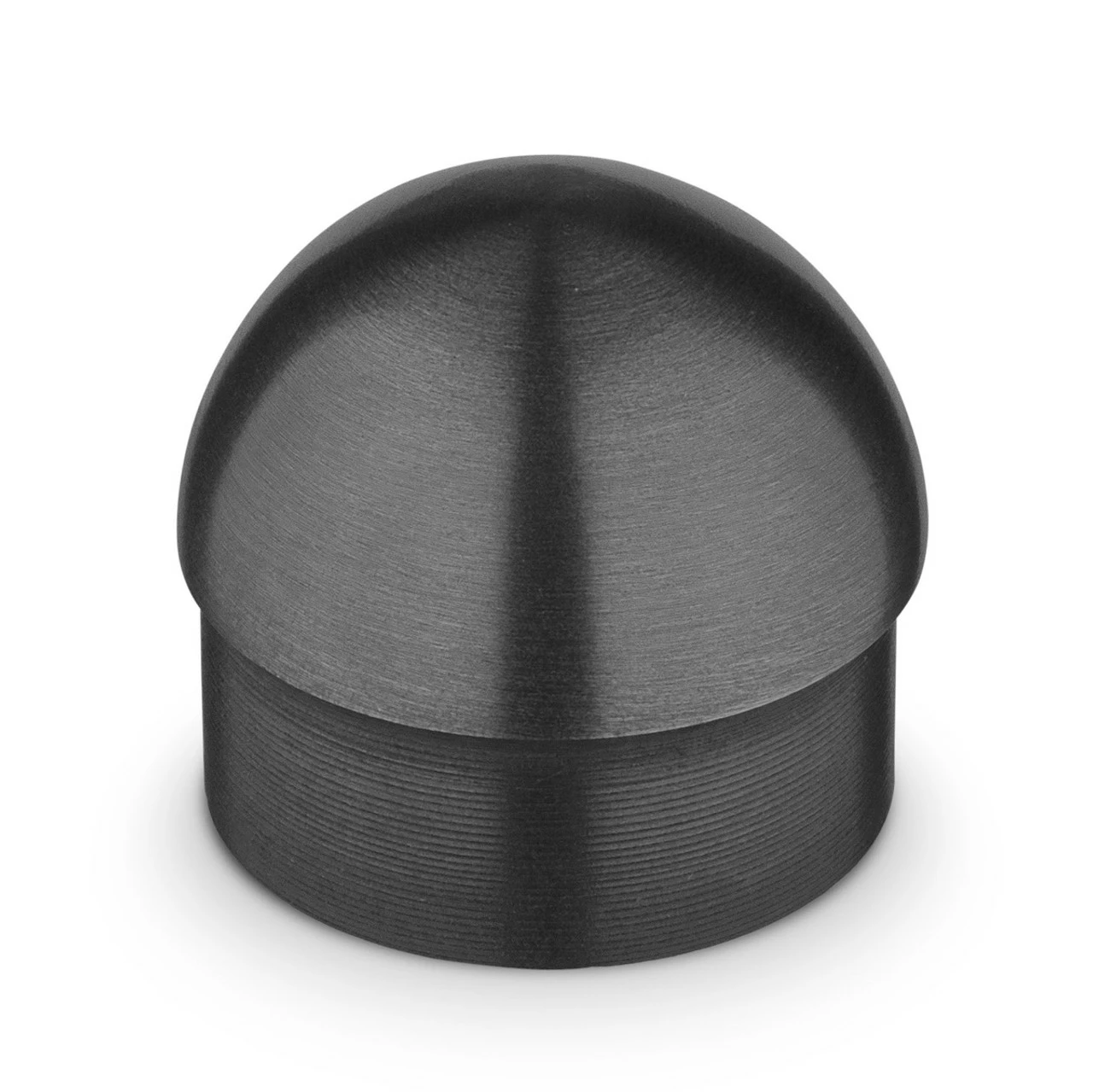 Domed End Cap - Blackened Steel - 2" OD