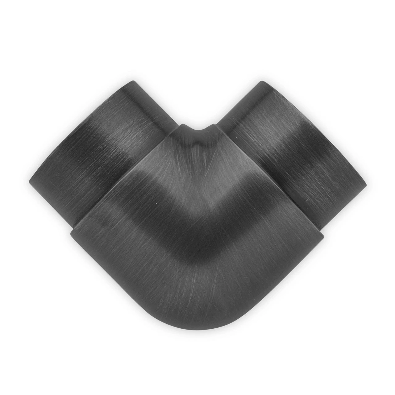 Flush Elbow Fitting 90 Degree - Blackened Steel - 2" OD - Image 2