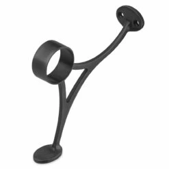 Combination Foot Rail Bracket - Blackened Steel - 2" OD