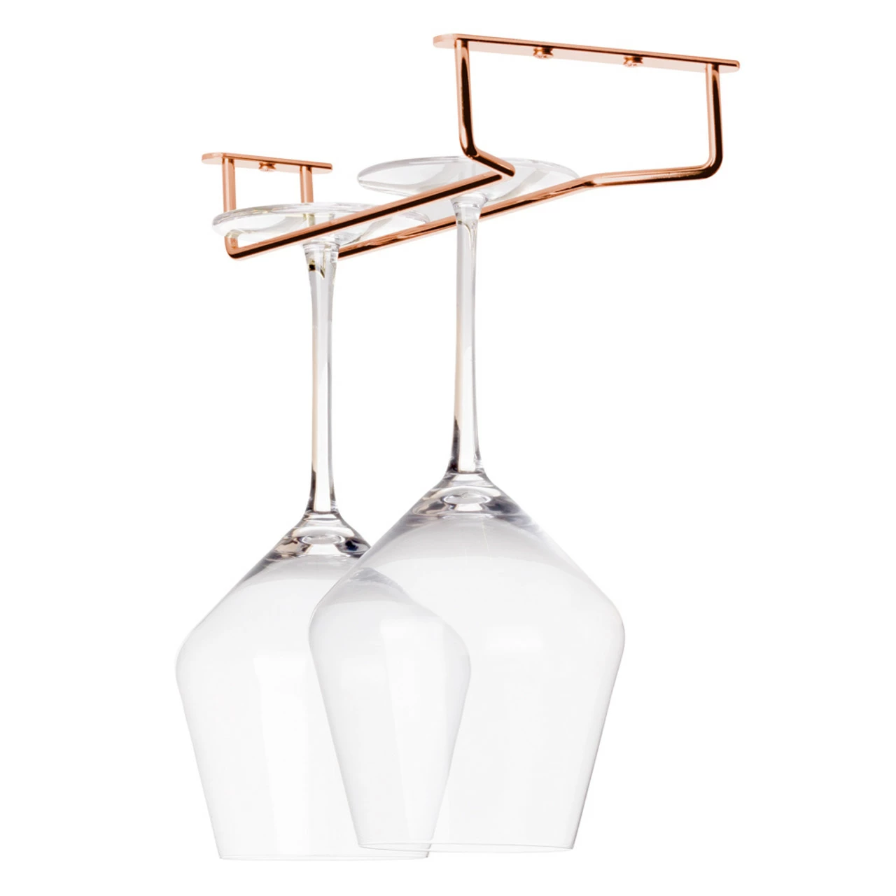 Glass Hanger Rack - Copper Plated - 10"L 6 Glass Hanger Rack - Copper Plated - 10"L - Image 4