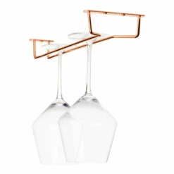 Glass Hanger Rack - Copper Plated - 12"L -PourLab Zone BS VPS 12 COP Glass Hanger Rack Copper Plated 12L 04 01481.1671552951