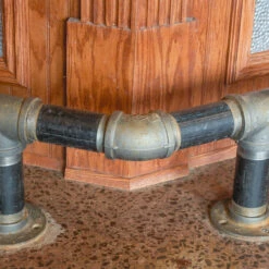 45 Degree Elbow - Black Pipe Foot Rail - 2" ID -PourLab Zone Black Pipe Componenents 001 84420.1613658364