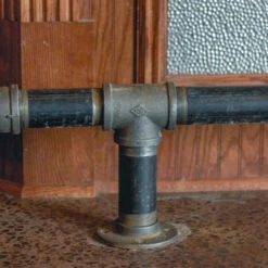 4" Connector - Black Pipe Foot Rail - 2" ID 8 4" Connector - Black Pipe Foot Rail - 2" ID -PourLab Zone Black Pipe Componenents 003 42519.1613658399