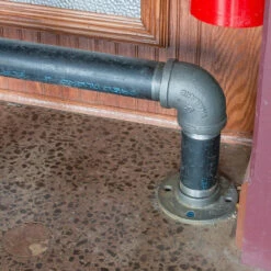 90 Degree Elbow - Black Pipe Foot Rail - 2" ID -PourLab Zone Black Pipe Componenents 004 09053.1613658518