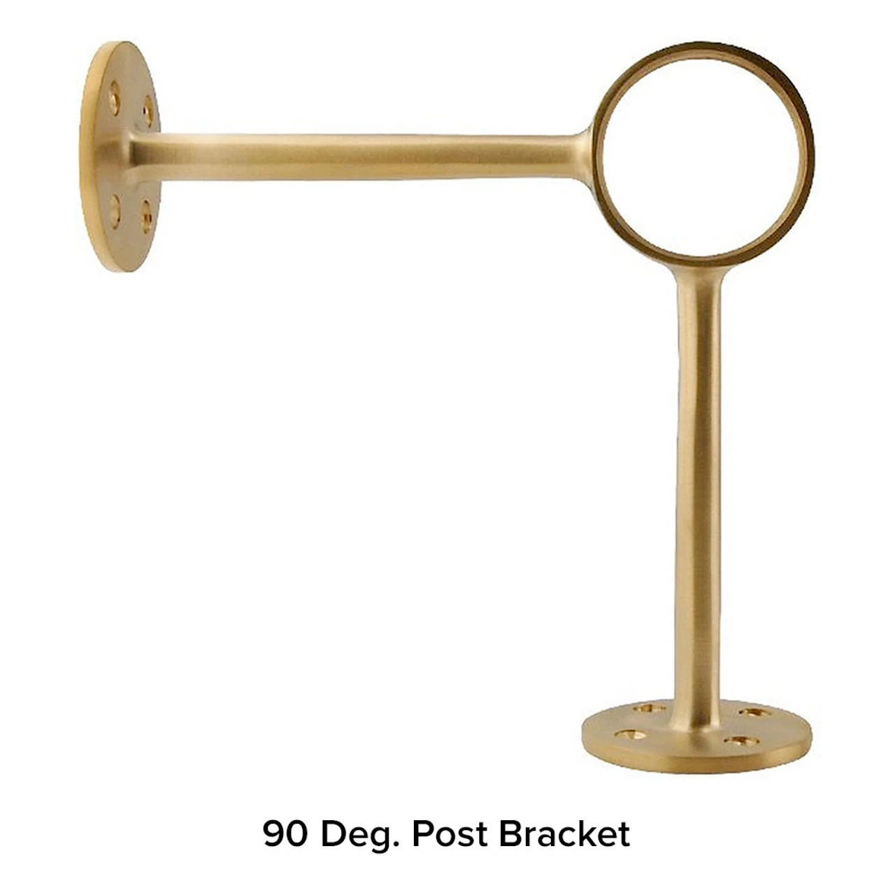 Satin Brushed Brass Bar Foot Rail Kit 4 Satin Brushed Brass Bar Foot Rail Kit - Image 2