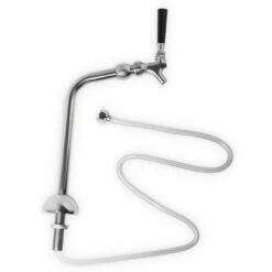 Axis Draft Beer Tower - Chrome - 1 Faucet -PourLab Zone C530 Axis Draft Beer Tower Brass 1 Faucet 04 43525.1601057317