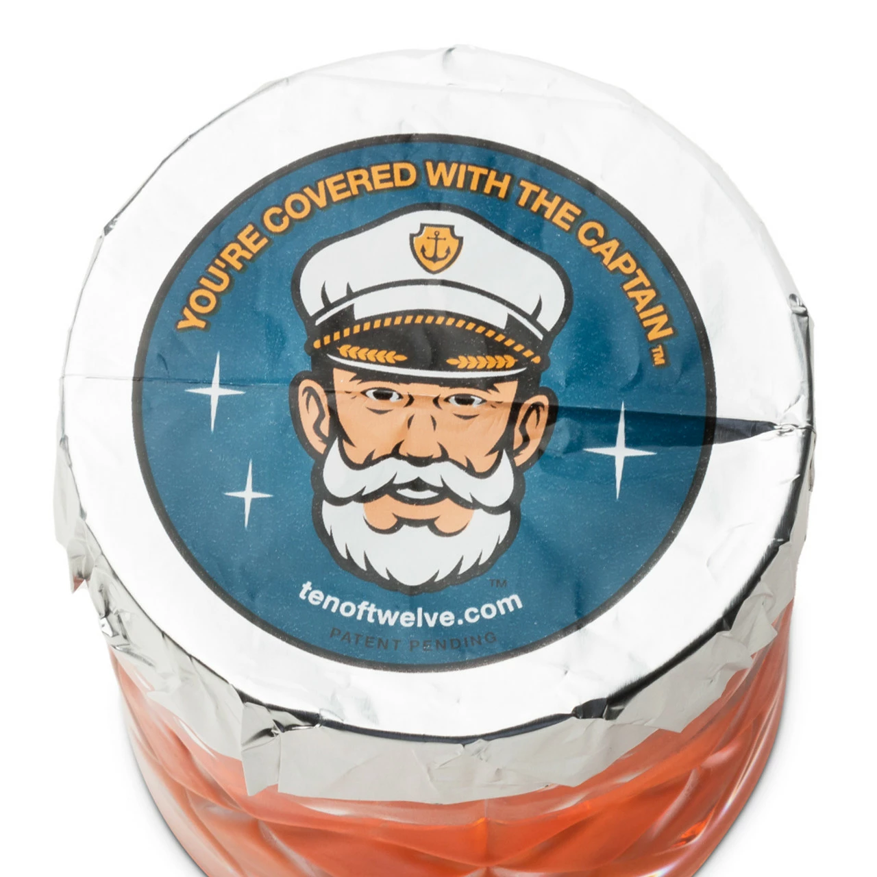 The Captain Protective Disposable Foil Drink Cap Lids - Box Of 500 - Image 2