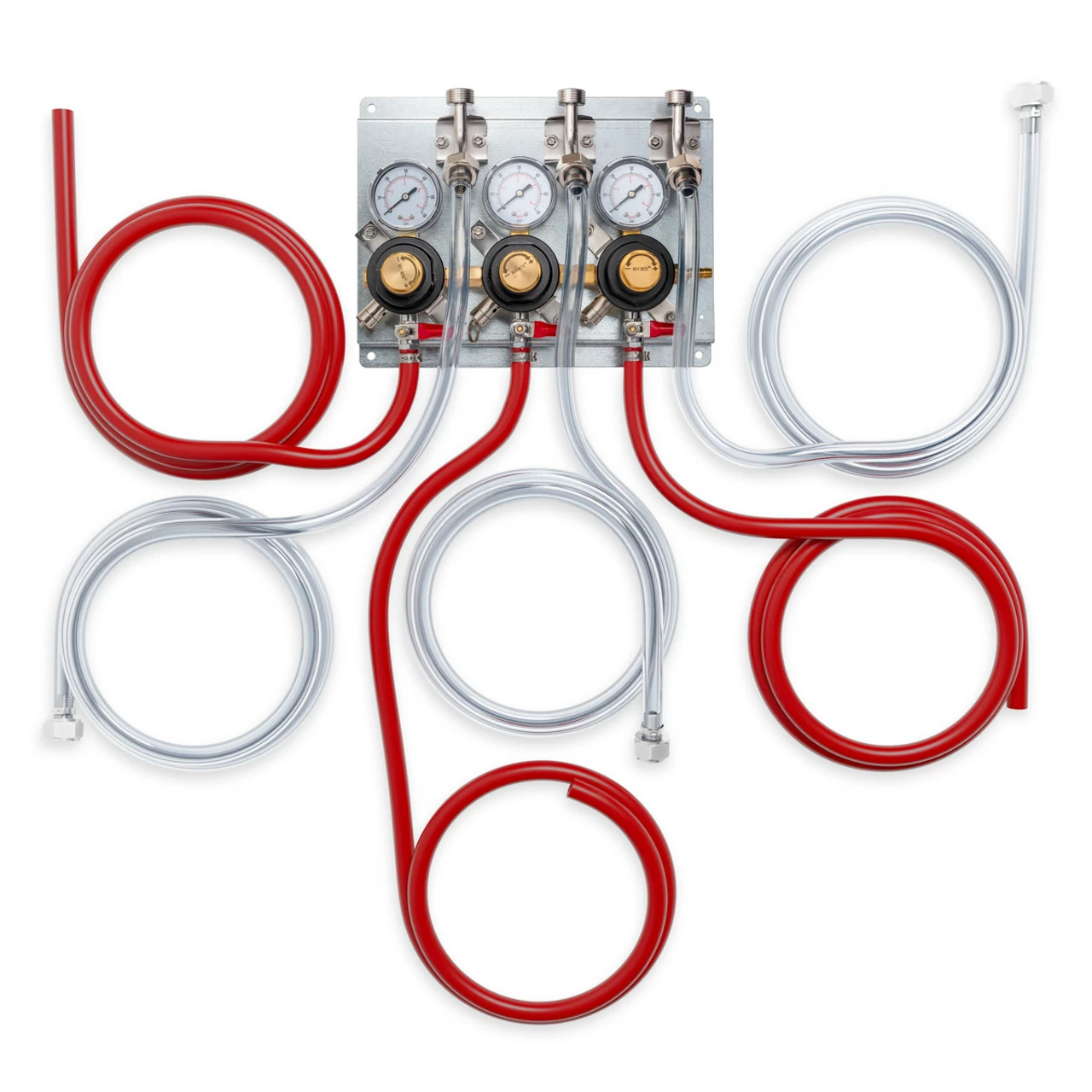 None BevRite 3-Way Secondary Air Regulator Panel With Hose Kit 3 None BevRite 3-Way Secondary Air Regulator Panel With Hose Kit