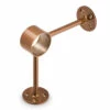 90 Deg. Post Foot Rail Bracket - Sunset Copper - 2" OD