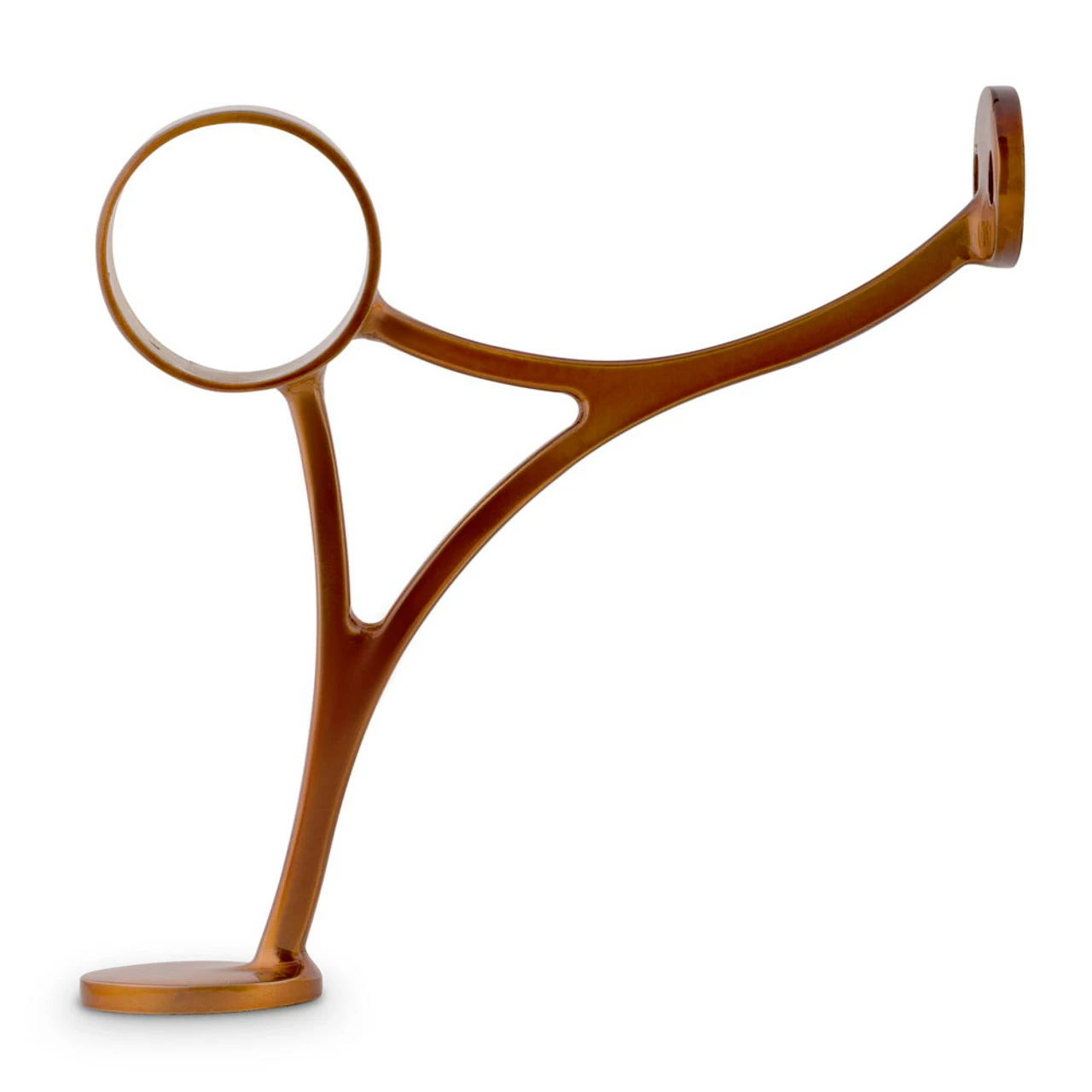 Combination Foot Rail Bracket - Sunset Copper - 2" OD 4 Combination Foot Rail Bracket - Sunset Copper - 2" OD - Image 2