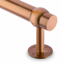 Rounded Center Post Bracket - Sunset Copper - 2"OD -PourLab Zone COP S336 2 Rounded Center Post Bracket Sunset Copper 2OD 4 92366.1602717537