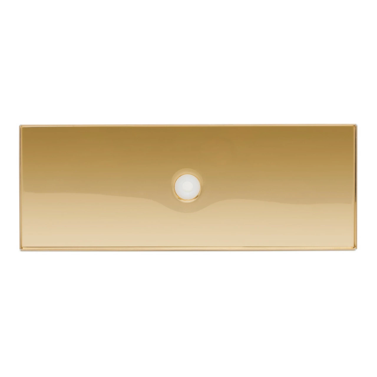 14 7/8" Counter Top Drip Tray - Brass Finish - With Drain - Image 3