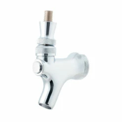 Draft Beer Faucet With Stainless Steel Lever - Chrome