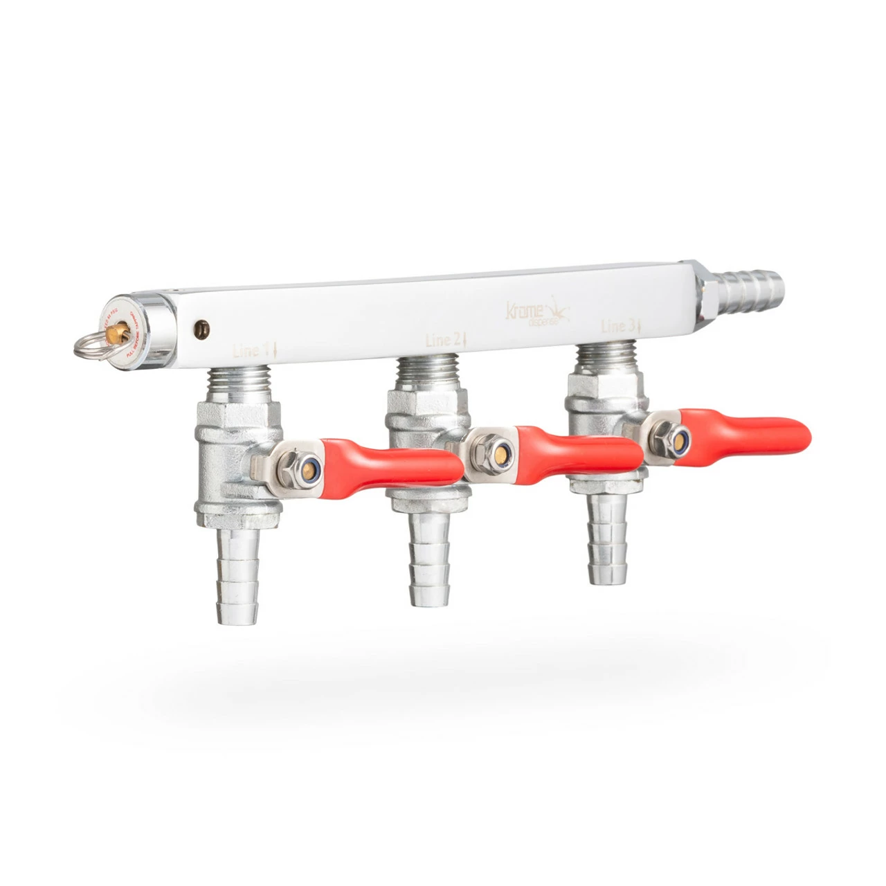 3-Way CO2 Distribution Bar With Safety 3 3-Way CO2 Distribution Bar With Safety