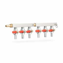 6-Way CO2 Distribution Bar With Safety