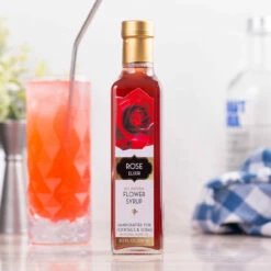 Floral Elixir Co. All Natural Rose Flower Syrup - 8.5 Oz -PourLab Zone FEC 85 ROSE Floral Elixir Co. All Natural Rose Flower Syrup 8.5 oz 3 52495.1592498274