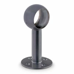 Rounded Center Post Bracket - Gunmetal Grey - 2" OD