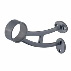 Bar Mount Foot Rail Bracket - Gunmetal Grey - 2" OD